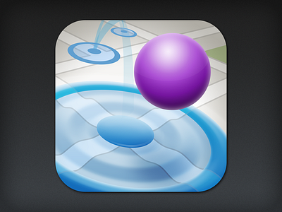 iOS App Icon Design: Geohopper app custom design icon ios ui