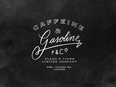 CAFFEINE & GASOLINE T-SHIRT DESIGN