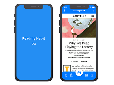 Reading Habit ios mobile reading rebound