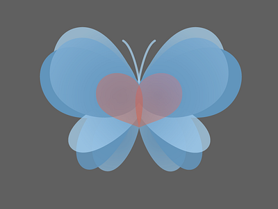 Butterfly Logo blue butterfly gradient logo