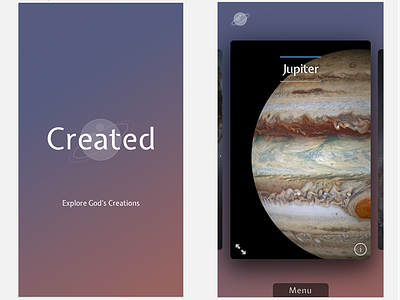 Created - detail apple design earth gradient ios iphone logo mobile planets ux