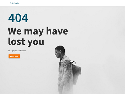 404 page - Lost