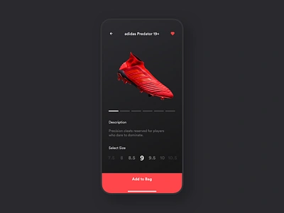 Cleatz App Concept app appdesign debut football hellodribbble interface ios mobile soccer sports