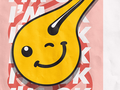 I’m Ok... emoji encouragement poster typography