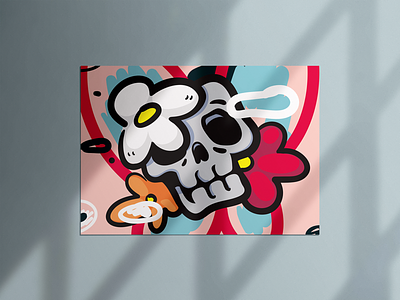 I’m good illustration pop art poster skull