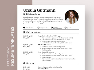 Job Resume Free Google Docs Template cv design doc docs document free freebie google job minimal minimalism minimalist minimalista minimalistic print resume resumes simple template templates