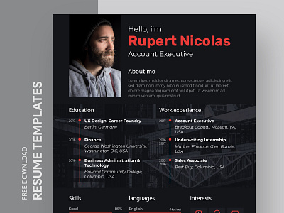 Work Resume Free Google Docs Template