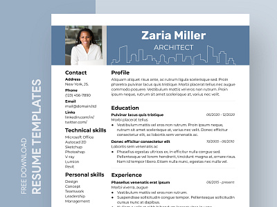 Architect’s Resume Free Google Docs Template