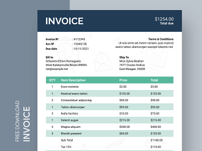 Commercial Invoice Free Google Docs Template bill business corporate design doc docs document google invoice invoices pay payment print printing sales tax template templates