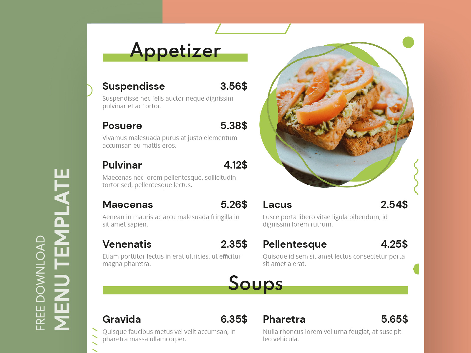 How To Create A Food Menu On Google Docs