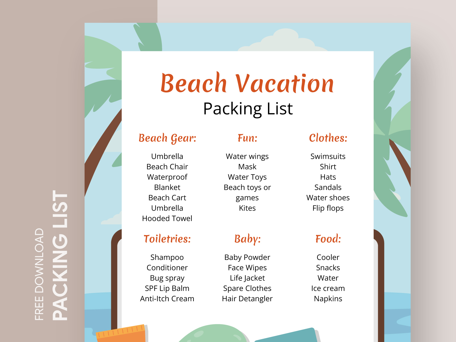 Suitcase Packing List Free Google Docs Template by Free Google Docs ...