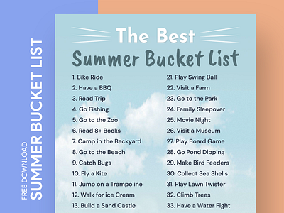 Best Summer Bucket List Free Google Docs Template bucket bucket list checklist doc docs free google docs templates free template free template google docs google google docs list print solar summer summertime sun template templates vacation wishlist