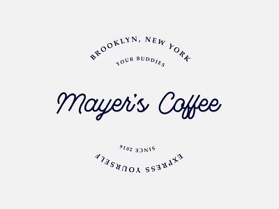 Mayer's Coffee Custom Logotype