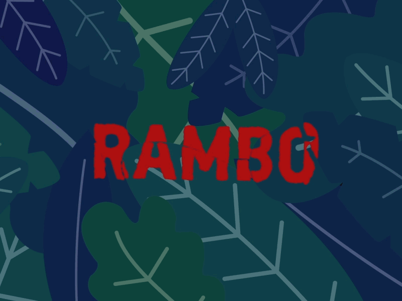 Rambo 2d animation characteranimation motiongraphics