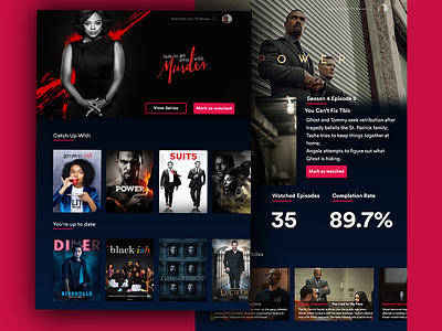 Hello Dribbble! debut movie shows tv ui xd