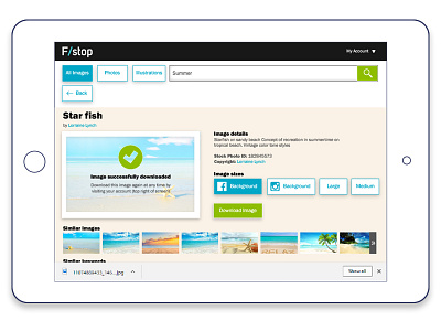 Fstop image search iPad download frame image ipad prototype search wireframe