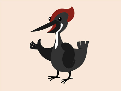 Woodpecker animal bird cartoon character mascot woodpecker