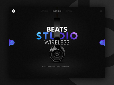 Beats Studio Landing Page