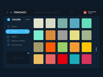 FONCOLICO - Colors Manager colors fonts gmarellile icons mongi ayouni tunisia ui uitrends user experience user interface ux