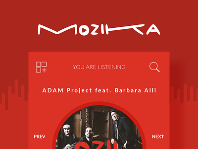 MOZIKA Player algeria android gmarellile ios mobile app mongi ayouni music music player tunisia ui ux