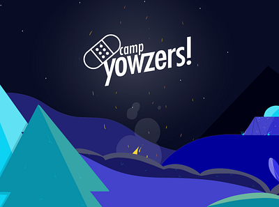 Camp Yowzers 2danimation camping illustration illustration for motion photoshop styleframe