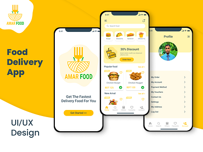 Food Delivery service - Mobile App food delivery app food delivery service food mobile ui