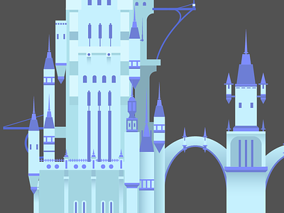 Pharos - WIP castle ffxiv illustration limited palette medieval nerd sea vector video game