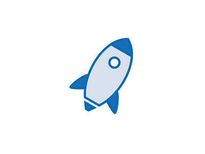 WIP Logo blue branding gray illustration logo space ship space ship logo