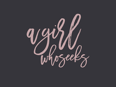 agirlwhoseeks Logotype