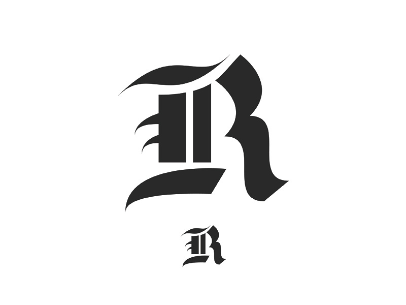 Blackletter R by Ben Jackson on Dribbble