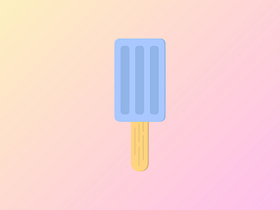 Popsicle flat design illustration popsicle summer