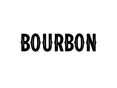 Bourbon branding custom type graphic design typography
