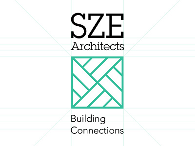 SZE Architects Branding - 2 architecture geometry guides square