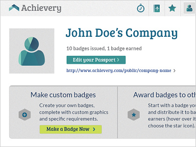 Achievery Profile UI