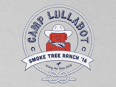 Camp Lullabot Shirt, 2016 ass badge camp cowboy grunge horseshoe lullabot ranch ringer t rope shirt