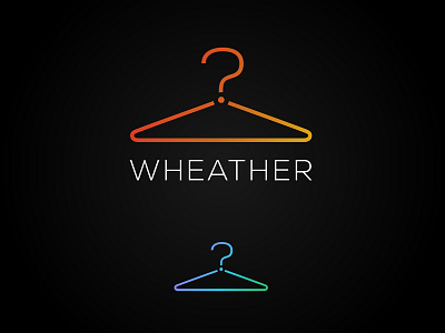 Wheather Logo app clothing identity logo question mark sans serif weather