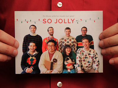Figmints - Holiday Card (printed) card christmas figmints hipster holiday jolly lights print studio sweaters