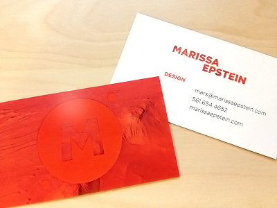 Mars Card, printed! business card gloss identity personal spot uv