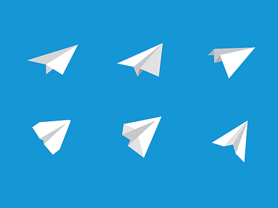 Plane Variations icon iterations for days logo paper airplane paper plane