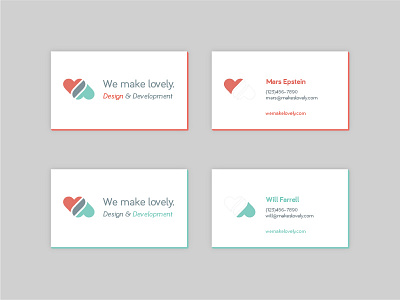 We make lovely. Business Cards