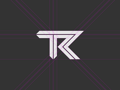 T + R branding construction logo grid logo mark minimal monogram symbol type