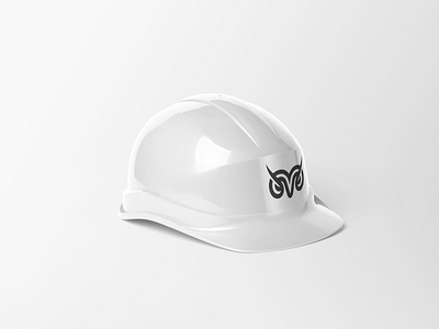 Mouflon branding construcition hat logo mark minimal symbol