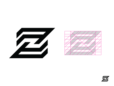 Z + S/ S + Z art branding construction grid gridding guideline logo logodesign logodesinger mark symbol