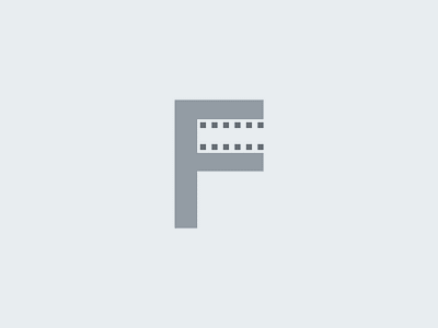 F for Film branding creative film icon logo mark minimal monogram movie symbol typography