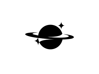 S for Saturn brand branding galaxy letters logo mark s saturn space stars symbol universe