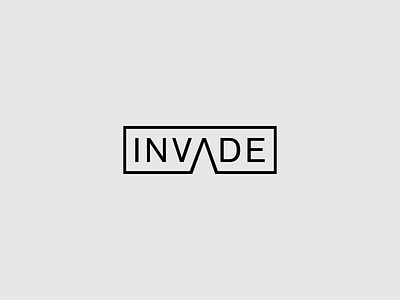 INVADE logotype brand branding letters logo logodesign logotype logotypes minimal typogaphy