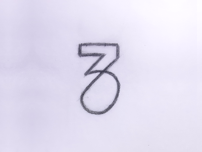 37 draw drawing illustraion logo logodesign logosketch logotype monogram monogram logo number numberlogo numbers sketch