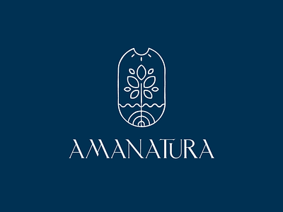 AMANATURA apartment brand branding concept exclusive flatlogo logo logomark logotype mangrove mark nature sea sun symbol typelogo