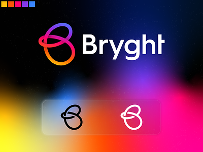 Bryght branding crypto design icon logo mark minimal symbol