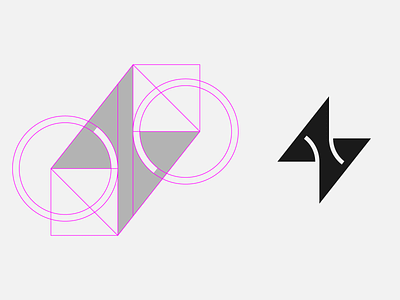 Z+Thunder art construction grid gridding icon illustration illustrator logo mark symbol vector